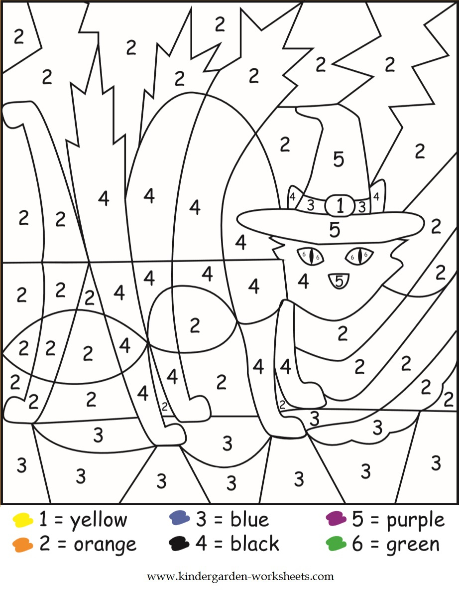 19 Eerie Halloween Color By Number Printable Pages For 19 Eerie Halloween Color By Number Printable Pages For