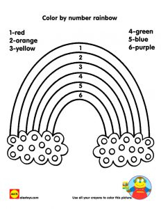 5 Rainbow Color By Number Printables For Kids 