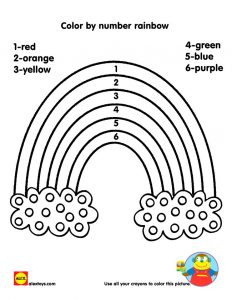 5 Rainbow Color By Number Printables For Kids 