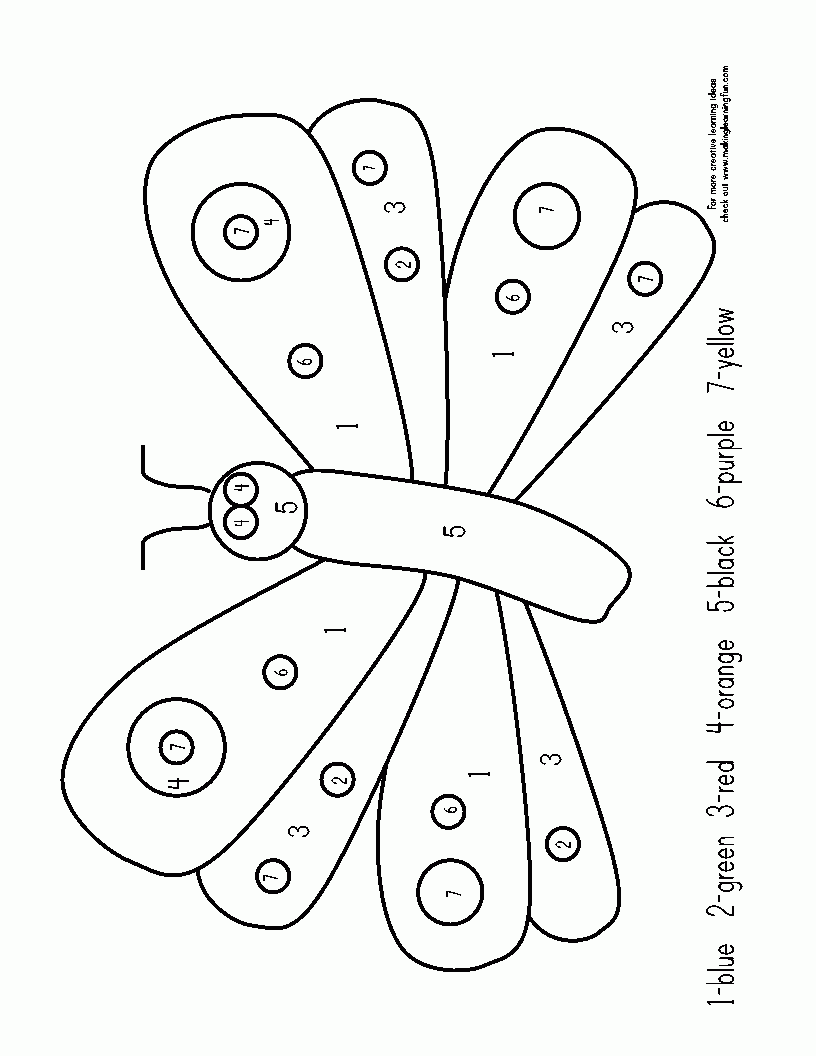 8 Exciting Butterfly Color By Number Worksheets 