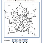 Christmas Color By Number 5th Grade Color By Decimals