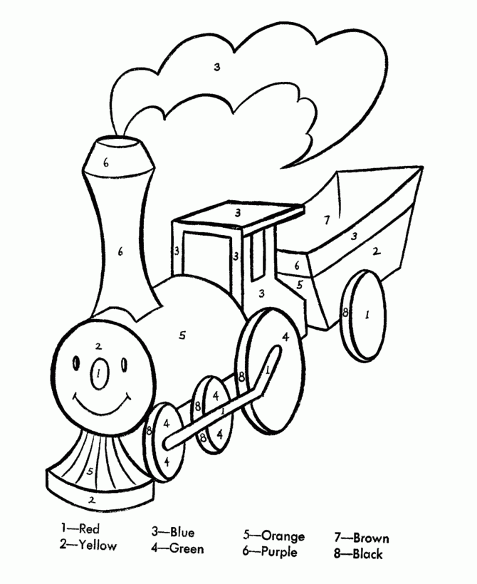Color By Number Coloring Page Learn To Color By Color By Number Coloring Page Learn To Color By