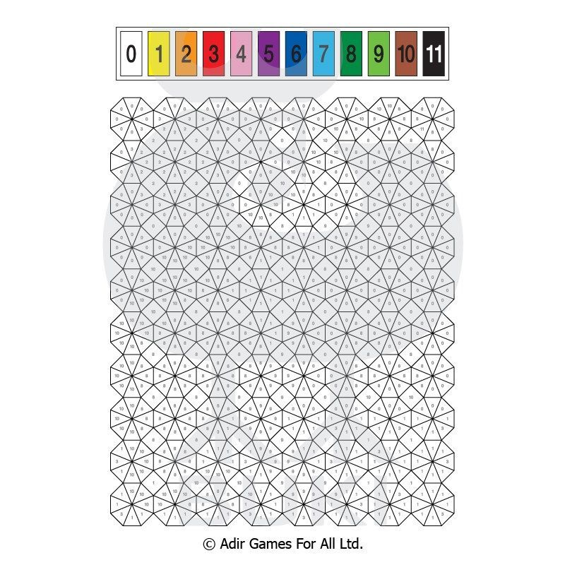 Mosaic Color By Number Printables | Color by Number Printable