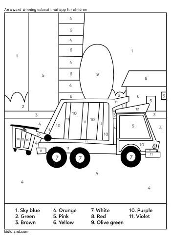 Download Free Color By Number 45 And Educational Activity 