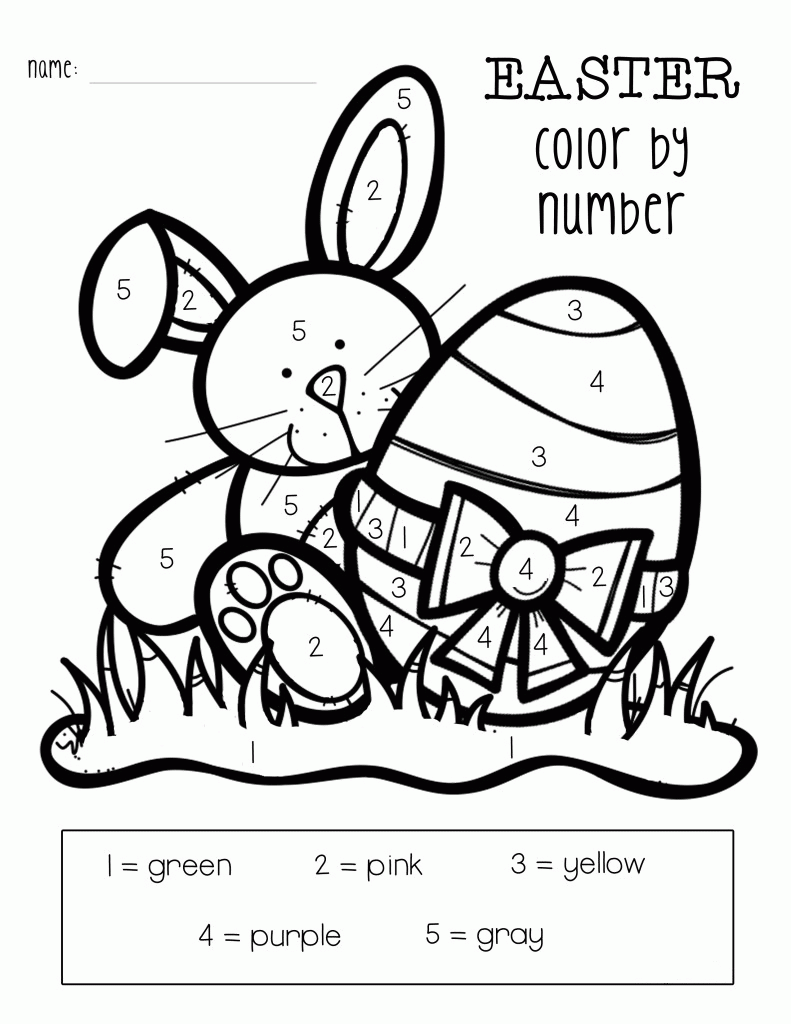 Easter Color By Numbers Best Coloring Pages For Kids
