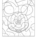 Free Disney Color By Number Printables Disney Coloring