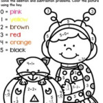 Halloween Color By Number Addition Subtraction Within