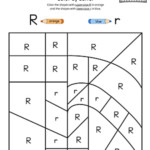 Lowercase Letter R Color by Letter Worksheet