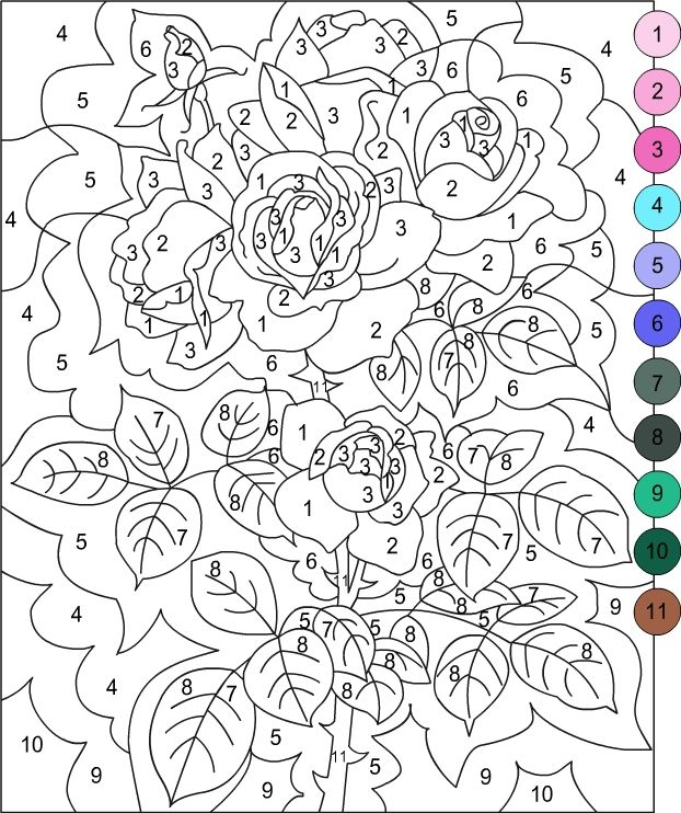 Nicole s Free Coloring Pages COLOR BY NUMBER Adult 