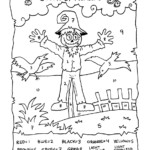 Scarecrow color by numbers Tim s Printables