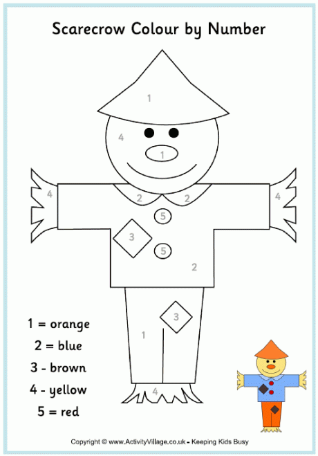 Scarecrow Colour By Number