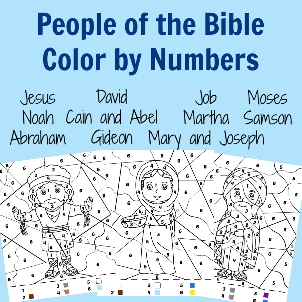 The Activity Mom Jesus Color By Number Free Printable 