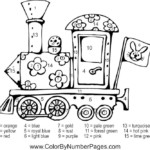Train Color By Number Page Fall Coloring Pages Coloring