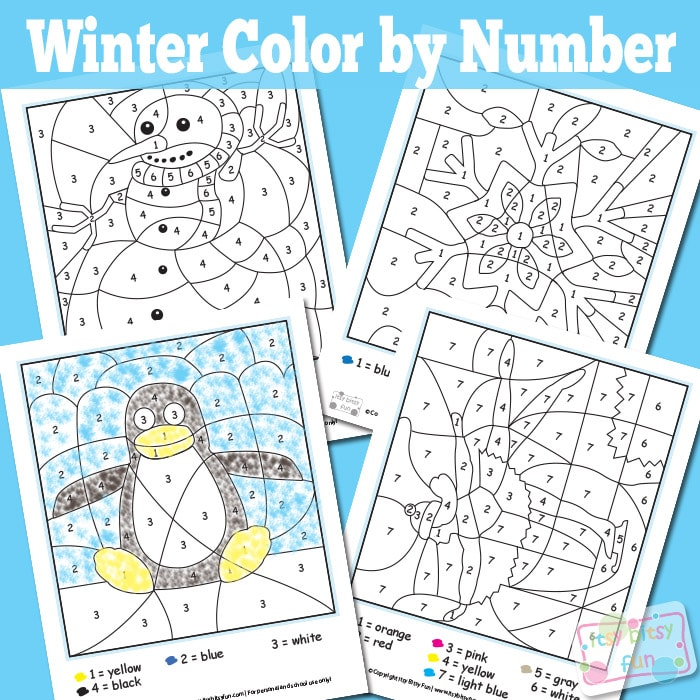 Printable Color By Number Winter Color By Number Printable printable-color-by-number-winter-color-by-number-printable