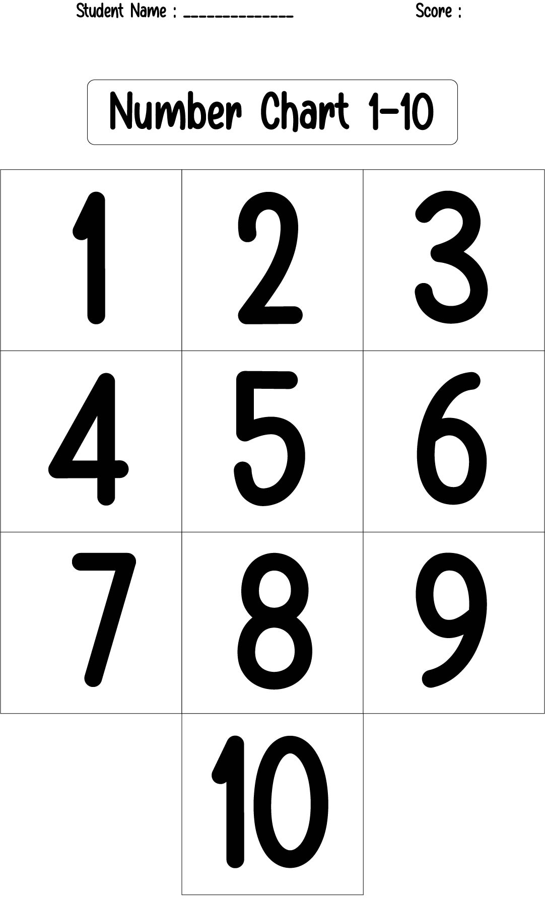 10 Best Numbers 1 10 Chart Preschool Printables 10 Best Numbers 1 10 Chart Preschool Printables