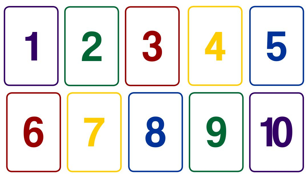 10 Best Printable Number Card 1 10 Printablee