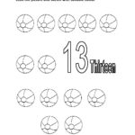 11 Best Images Of 13 Tracing Worksheets Trace Number 13