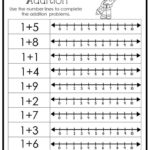 15 Printable Number Line Adding Worksheets Numbers 1 10