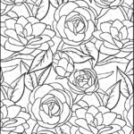2 Of 4 Color By Number Floral Edition Coloring Pages