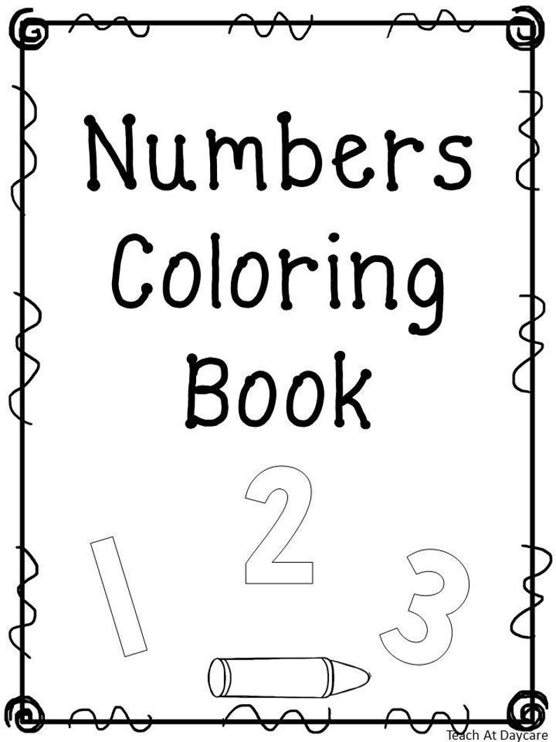 21 Printable Number Coloring Book Worksheets Numbers 1 20 