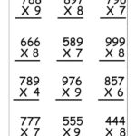 4th Grade Multiplication Worksheets Printable Math