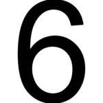 6 Number 6 Large Printable Numbers Free Printables