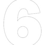 7 Best Large Printable Number 6 Printablee