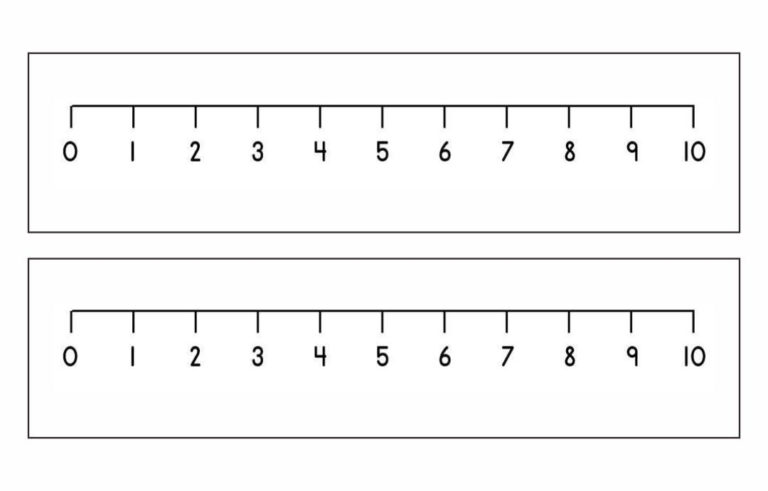 7 Best Printable Blank Number Line 1 10 Printablee