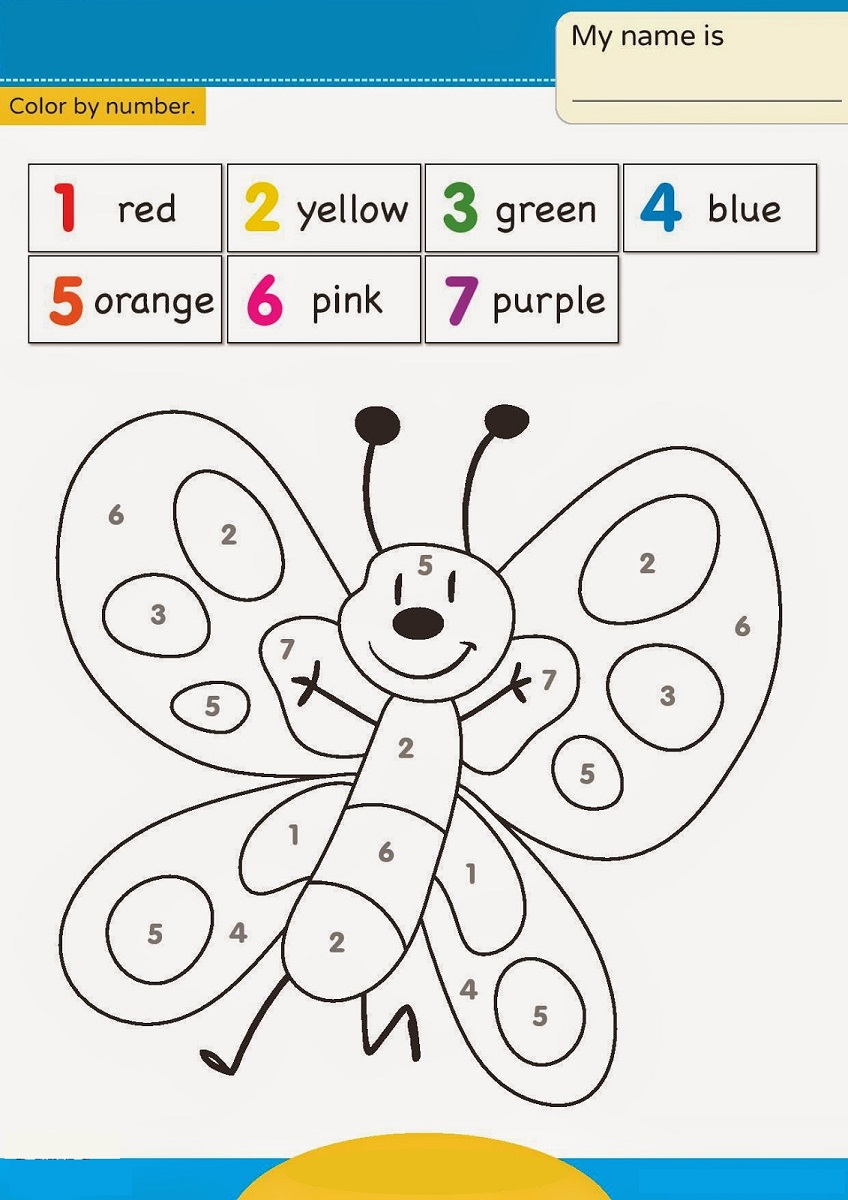 8 Exciting Butterfly Color By Number Worksheets 