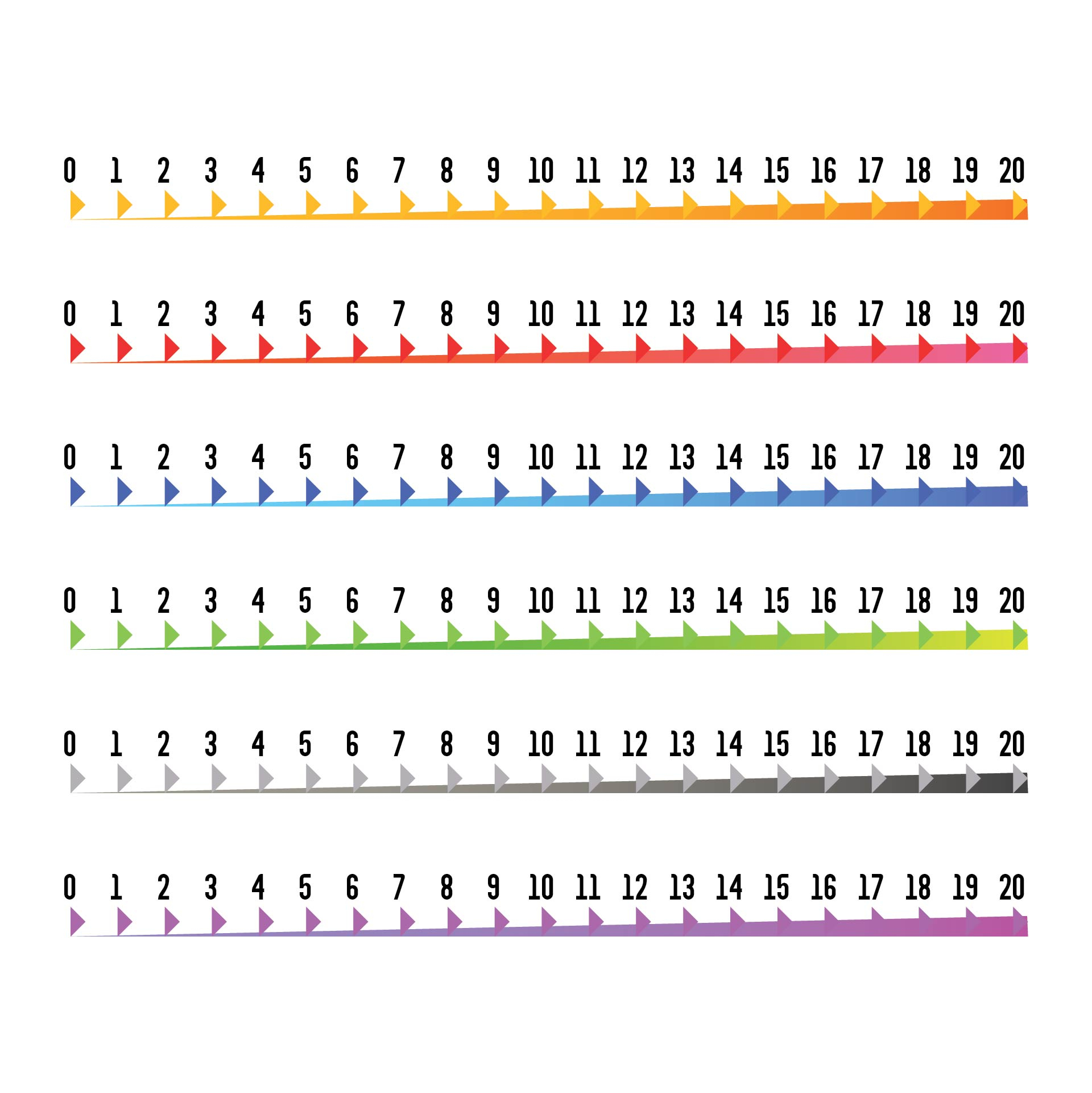 9 Best Free Printable Number Line 1 20 Printablee