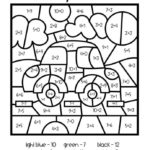 Addition Color By Number 2nd Grade Worksheets Worksheet Hero