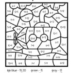 Addition Color By Number With Images 2nd Grade Math