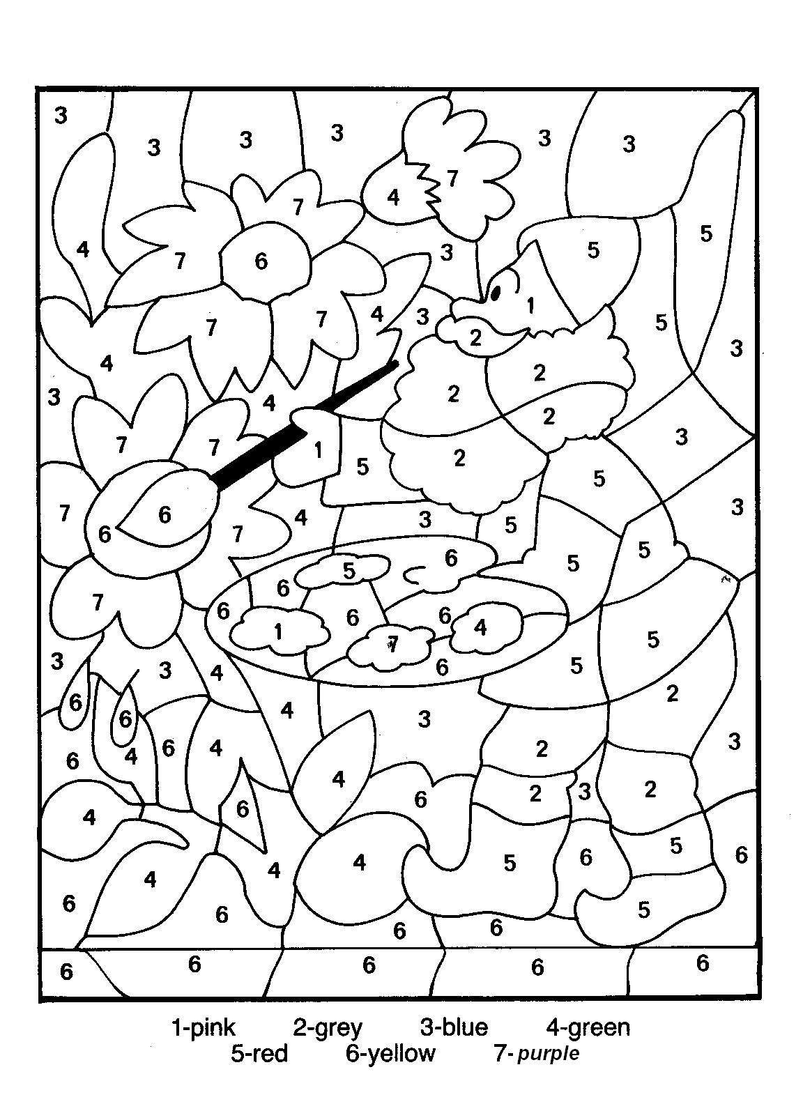 Adult Color By Numbers Best Coloring Pages For Kids