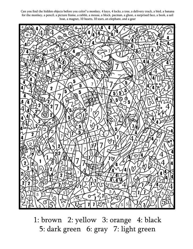 Adult Color By Numbers Best Coloring Pages For Kids