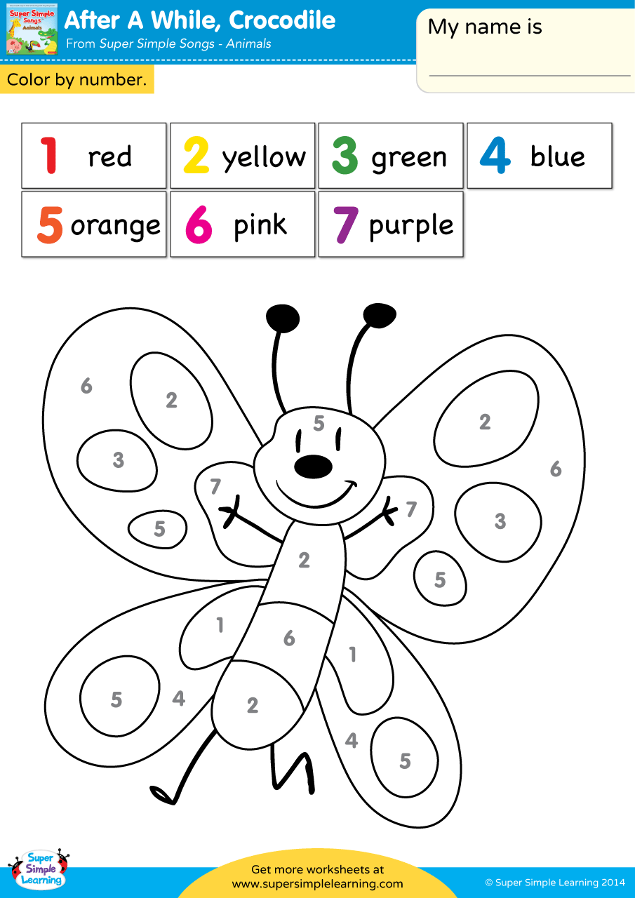 After A While Crocodile Worksheet Color By Number After A While Crocodile Worksheet Color By Number