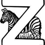 Ausmalbild Buchstabe Z F r Zebra Ausmalbilder Kostenlos