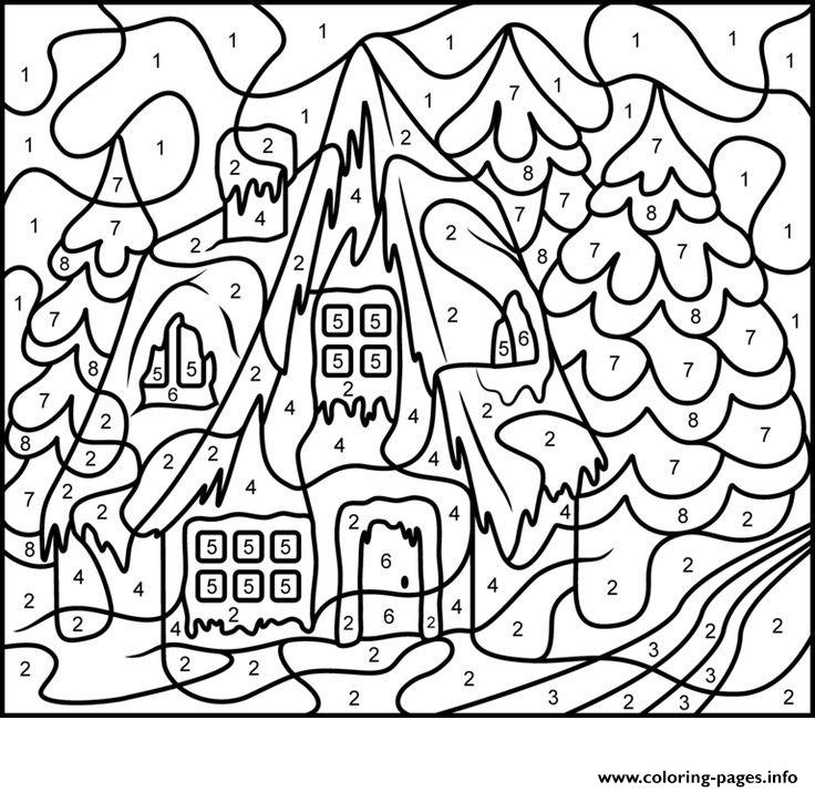 Color By Number Adults House Free Coloring Pages Printable Color By Number Adults House Free Coloring Pages Printable