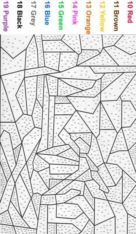 Color By Number Coloring Pages For Adults BEGINNER Color