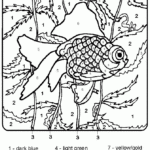 Color By Number Fish For Adults Coloring Pages Printable