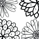 Color By Number Flower Coloring Pages At GetColorings