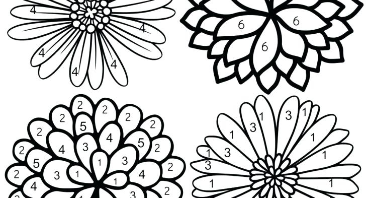 Color By Number Flower Coloring Pages At GetColorings Color By Number Flower Coloring Pages At GetColorings