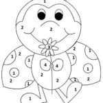 Color By Number Ladbug Worksheet Crafts And Worksheets
