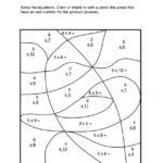 Color By Number Multiplication Worksheets 3rd Grade