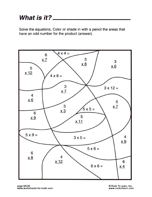 Color By Number Multiplication Worksheets 3rd Grade Color By Number Multiplication Worksheets 3rd Grade