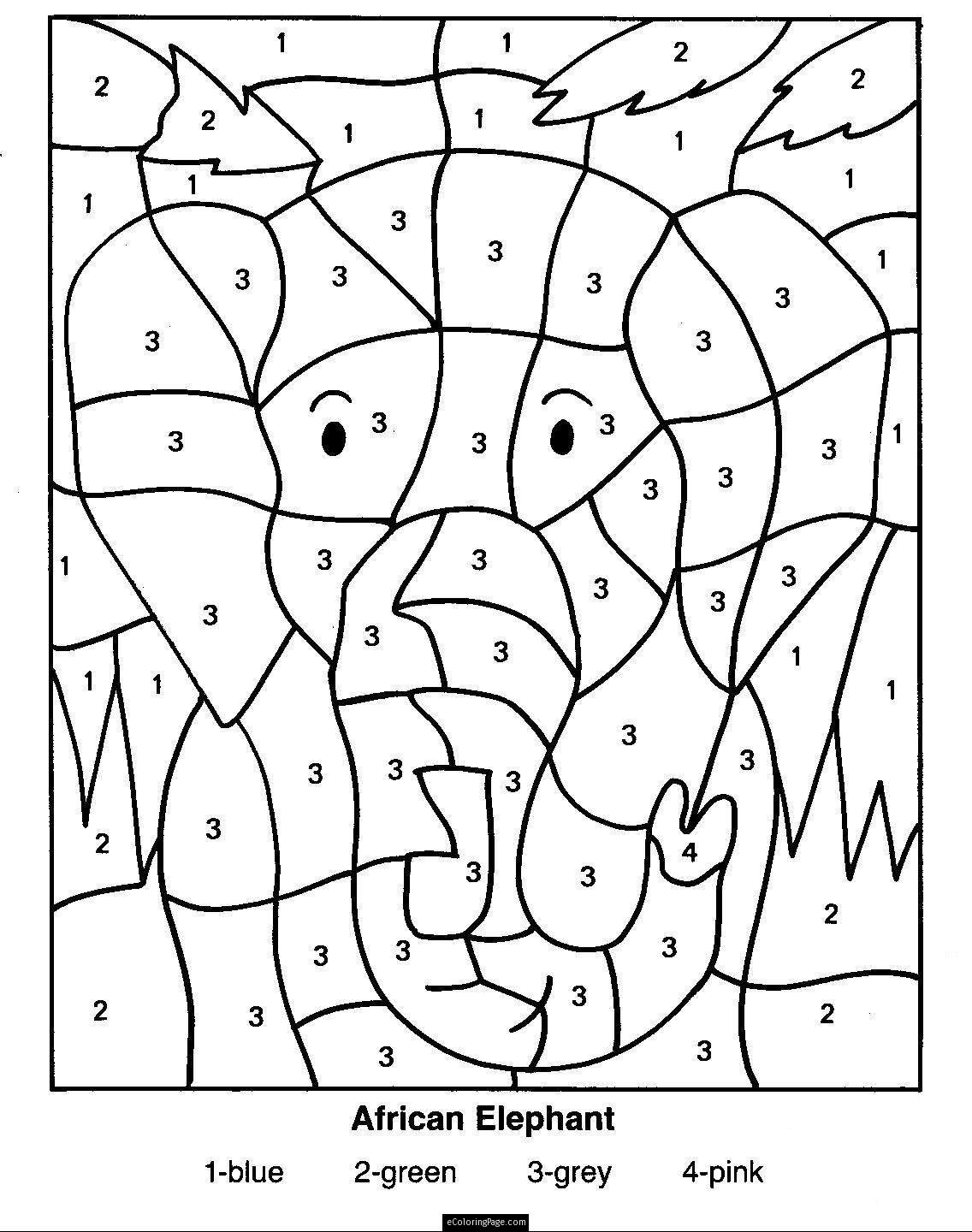 Color By Number Multiplication Worksheets Db excel