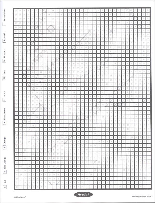 Free Printable Mystery Color By Number For Adults