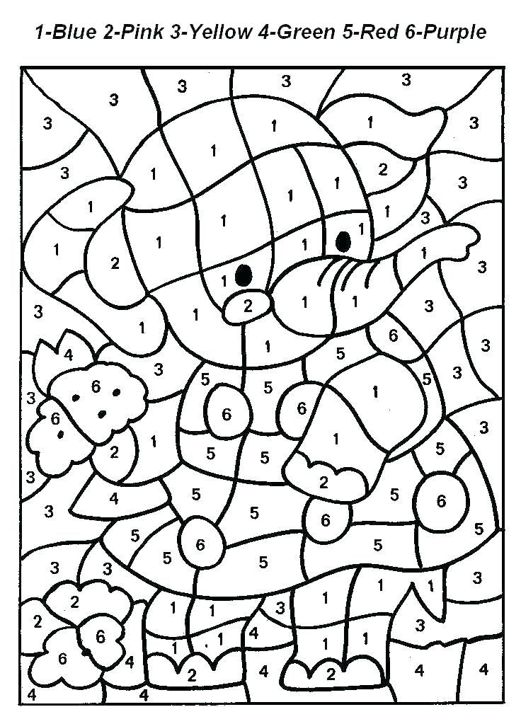 Color By Number Printable Pages Coloring Pages Numbers