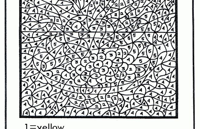 Color By Number Printables Advanced Coloring Pages Color by number printables advanced Coloring Pages