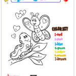 Color By Number Spring Worksheet For Kindergarten