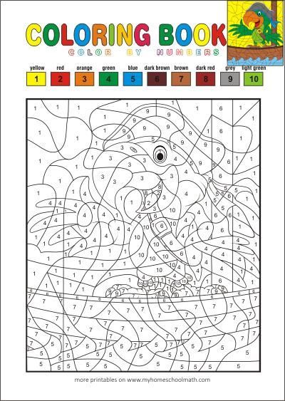 Color By Numbers Free Printable Coloring Books For Kids 